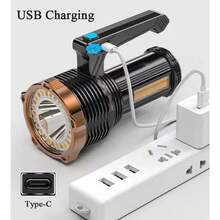 Super Bright 22000000LM LED Flashlight High Powered Torch USB Rechargeable Lamp