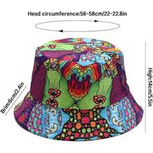 Reversible Bucket Hat For Women, Cute Beach Fisherman Style - Mushroom - View 10