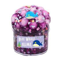 1pc 100ml Butter Slime, Mooing Cow Scented Transparent Slime Birthday Gift, Soft & Non-Sticky DIY Slime Kit Party Favor, Valentine's, Easter, Christmas, Halloween Filler [Random Stickers] - Ocean Bubbles - View 9