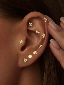 Single One Earrings 1 Pc Sterling Silver Earrings Jewelry Gift Women Silver Stud Earrings Screw Earrings Cartilage Earrings Ear Piercing Tassel Earrings Stud Earrings Screw Ball Thread Ear Bone Nail Cartilage Piercing Earrings Women Jewelry Gift