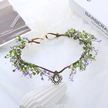 Floral Vine Headband, Rustic Countryside Style Headband, Fashion Hair Accessories For Women Halloween - Multicolor - View 3