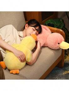 1pc Cute Plush Duckling Stuffed Animal Doll, Soft Goose Plush Doll, Sleeping Companion, Holiday Gift For Christmas, New Year, Children's Birthday - Multicolor - View 5