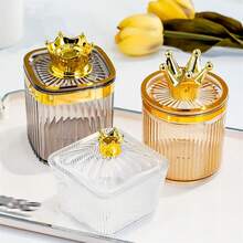 Set de 3 decoraciones de escritorio, coronas de plástico doradas con cuentas al estilo nórdico, para decoración de coche