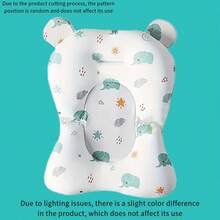 1 件可爱卡通图案儿童浴盆座垫、小熊漂浮浴垫、婴儿浴盆垫、哺乳可折叠支撑垫垫枕，配有可调节肩带、防滑垫、配有支撑网，适用于标准婴儿浴盆，是送给男孩和女孩的圣诞节和万圣节礼物的理想礼物。 - 查看 10