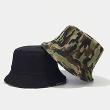Reversible Bucket Hat For Women, Cute Beach Fisherman Style - Camo-a - View 6
