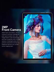 Qetupa 2025款10.1英寸高性能平板电脑，4GB+64GB，Android 14系统，支持802.11ac Wi-Fi，四核MTK 6755 1.3GHz处理器，1280*800 IPS高清大屏，6000mAh电池（不含适配器），支持Widevine L1，2MP前置摄像头，5MP后置摄像头（不支持SIM卡） - 綠色 - 查看 4