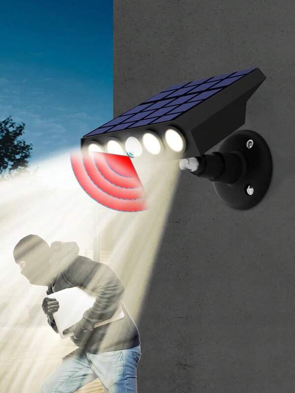 ضوء حائط شمسي LED 30 واط من الغسق إلى الفجر ب- 3 أوضاع إضاءة، مقاوم للماء بمستوى IP65، مع استشعار حركة PIR، تشغيل/إيقاف تلقائي، إضاءة طوارئ للحدائق والمرآب والحظيرة والممرات والساحات والسياج والأبواب الخارجية، 3000 لومن، أبيض بارد/أبيض دافئ