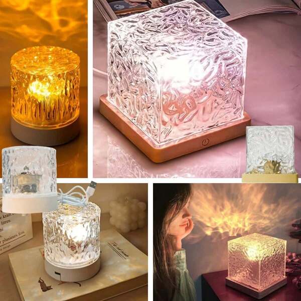 USB betriebenes Aurora Nachtlicht ohne Fernbedienung - 3 Farbmodi, perfekte Raumdekoration & Geschenk, USB betriebenes Sternenhimmel Licht für Schlafzimmer, Landschaftsmotiv Uplight, Geburtstagsdekor, farbenfrohe Lichtshow, Weihnachten, Valentinstag