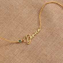 Personalized Birthstone Name Necklace, Handmade Birthstone Necklace, Christmas Gift, Wedding Gift For Her - Multicolor - View 8