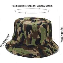 Reversible Bucket Hat For Women, Cute Beach Fisherman Style - Camo-a - View 2