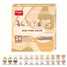 240/168/120/72/60/48/36/24/12 Color Direct Liquid Acrylic Marker Pens, Students Use Art Professional Drawing Drawing Color Soft-Head Marker Stackable Diy Graffiti Coloring Book Coloring Pen Can Draw Glass Stone Waterproof Body Painting Brush Christmas Gift, Back To School Gifts - Multicolor - View 16