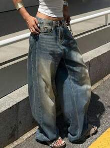 Oversized Boyfriend Style Women's Casual Jeans