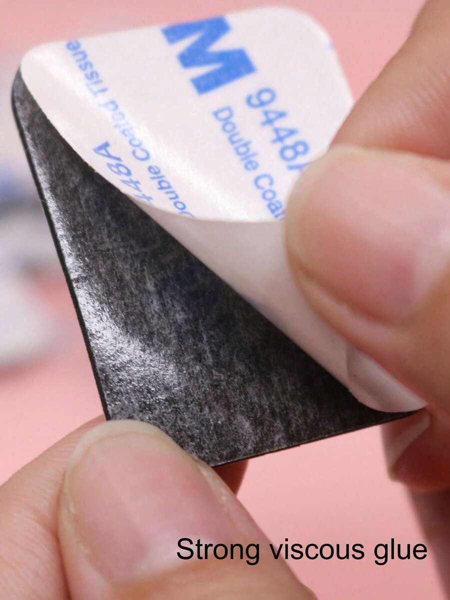 200/100 片装重型双面泡沫胶带，强力自粘安装胶带，包括方形和圆形 - 彩色 - 查看 1