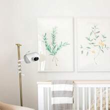 婴儿监视器壁挂支架，可调节且易于安装的婴儿监视器支架，兼容大多数婴儿监视器品牌，无需工具或墙壁损坏（1/4 英寸接口） - 彩色 - 查看 3