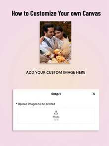1 件定制照片到画布打印 - 个性化肖像墙艺术带包裹框架，经典家居装饰卧室、客厅、宿舍 - 生日、节日、朋友和家人的完美礼物，图片墙装饰，宿舍装饰，鲜艳的色彩质量