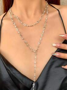 3/1pcs Set Casual Sexy Crystal Beaded Bracelet Necklace Jewelry Set For Women, Beach, Party, Wedding, Holiday, Gift For Girlfriend/Mother
