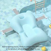 1 件可爱卡通图案儿童浴盆座垫、小熊漂浮浴垫、婴儿浴盆垫、哺乳可折叠支撑垫垫枕，配有可调节肩带、防滑垫、配有支撑网，适用于标准婴儿浴盆，是送给男孩和女孩的圣诞节和万圣节礼物的理想礼物。 - 查看 12