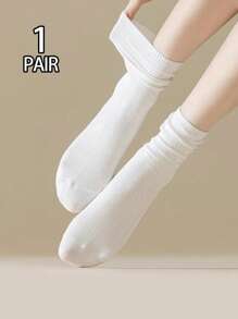 10 Pairs Women's Crew Socks, Comfortable Soft Breathable Socks, Vibrant Colors, Versatile Mid-Calf Socks For Back To School