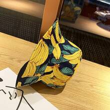 Reversible Bucket Hat For Women, Cute Beach Fisherman Style - Banana - View 4
