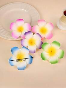8/4/1pc/組 熱帶花卉髮飾，彩色雞蛋花髮夾，適合海邊度假、日常造型，隨機顏色，輕鬆營造夏威夷風情 - 適合女孩和女性，輕巧易夾，鮮豔色彩，讓每一天都像熱帶度假。雞蛋花之美，用這些可愛飾品獨特閃耀 - 彩色 - 查看 10