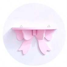 1 Peça Prateleira de Armazenamento Decorativa de Parede para Quarto, Ornamento de Parede Suspenso, Peça de Acessório de Laço Fofo para Quarto de Meninas