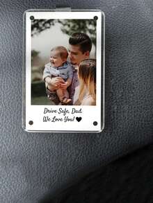 可定制照片汽车遮阳板夹，宠物爱好者礼物，带照片的驾驶遮阳板夹，丈夫礼物，驾驶爸爸礼物，新爸爸礼物，父亲节礼物，母亲节礼物 - 款式1 - 查看 7