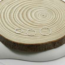 1pc Minimalist 925 Sterling Silver Anti-Allergic Nose Ring, Round Inner Diameter 6mm, 8mm, 10mm Nose/Cartilage Piercing Jewelry For Women - Silver - View 2