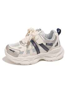 1 双春秋新款儿童软底减震网眼透气舒适轻便儿童跑步鞋，适合室内外休闲运动