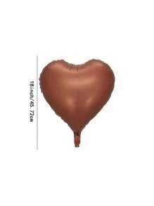 10/20个随机棕色和米色心形铝箔气球，18英寸裸色中性氦气球，适合波西米亚风生日、婚礼、情人节 - 彩色 - 查看 2