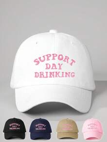 1 Chiếc Mũ lưỡi trai thêu "Support Day" có thể điều chỉnh dành cho nữ, Mũ chống nắng ngoài trời thường ngày thích hợp cho mùa xuân, mùa thu, du lịch, bãi biển, kỳ nghỉ, cũng thích hợp cho nam giới - Mũ bóng chày - Xem 10