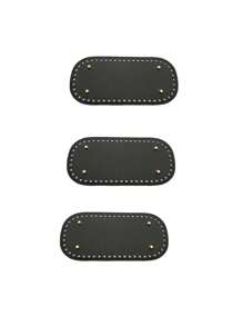 1 pieza/3 piezas Fondo de bolso a ganchillo, cojín de fondo de bolso, cojín ovalado de PU para fondo de bolso con agujeros para hacer bolsos y carteras, base ovalada tejida a mano para bolso, soporte de fondo de bolso de PU, placa de fondo ovalada DIY para bolso, herramientas de ganchillo 22*10cm de largo para fondo de bolso de punto, base de bolso de PU hecho a mano con agujeros, accesorios para fondo de bolso de ganchillo DIY