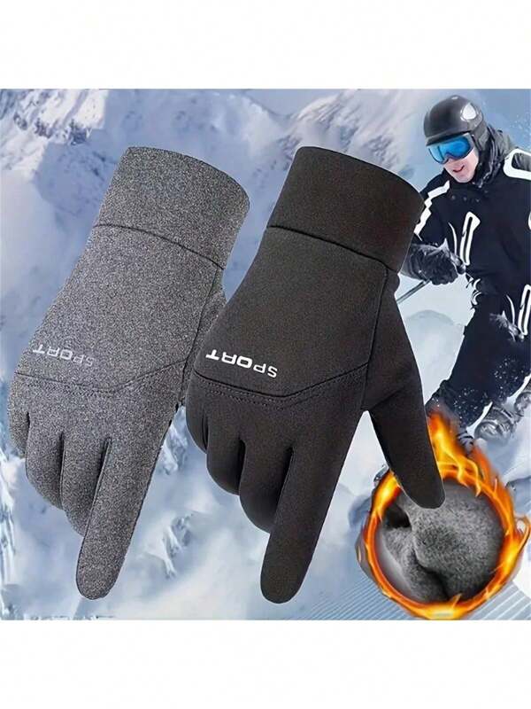 Guanti da guerriero invernale - compatibili con touch screen, caldi e traspiranti, adatti per gli appassionati di all'aperto - regalo di Natale perfetto per uomini che amano ciclismo, sci, moto, ecc.