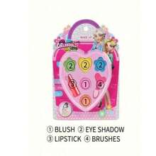 Cosméticos infantis, Maquiagem para crianças, Batom, Sombra para os Olhos, Blush em Pó, Kit de Maquiagem para Crianças para Meninas, Kit de Maquiagem para Crianças, Brinquedos que simulam Maquiagem, Presentes de Natal/Ano Novo/Aniversário, Adequado para idades entre 3 e 8 anos para Fantasiar-se, Brincar e Fazer Festa, Brinquedos Presentes de Natal e Aniversário para Meninas de 4, 5, 6, 7, 8, 9 e 10 anos, Brinquedos de Maquiagem Lavável para Crianças, Maquiagem para Crianças, Maquiagem para Crianças, Conjunto de Maquiagem para Crianças