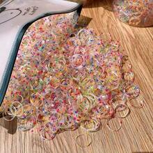 1000 piezas Scrunchies con estilo Y2K de lunares, lazos elásticos de tamaño mini, accesorios elegantes, versátiles, lindos y de moda para uso diario, casual, fiesta, viajes, adecuados para peinados, lavado de cara y baño, maquillaje, combinación de ropa, sujetadores de coleta, bandas elásticas para el cabello, diademas