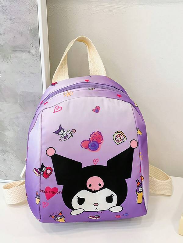 Sanrio Sanrio Kuromi Melody Hello Kittty Pacha Dog Yu Gui Dog New Children's Shoulder Bag Cute Cartoon Kindergarten Schoolbag Travel Fashion With Travel Leisure Bag