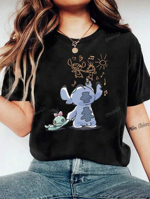 Alien koala, geribbeld katoenen dames T-shirt, collegestijl lente zomer nieuwe sport dames, gedrapeerd mode zacht ademend dames korte mouwen strakke hoge stretch top