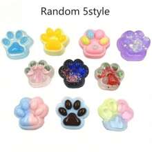 1/2/4/5 piezas Caja ciega Juguete apretable con forma de pata de gato, de repuesta lenta, juguete sensorial lindo, juguete de novedad, juguete de simulación de blobfish kawaii, juguete comprimible para autismo, alivio de estrés de silicona, regalo sorpresa de Navidad/Halloween/cumpleaños, suministros para fiesta festiva, artículo esencial de oficina