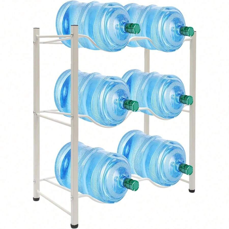 5 Gallon Water Bottle Holder, 3 Tier Water Jug Rack, Heavy Duty 5 ...