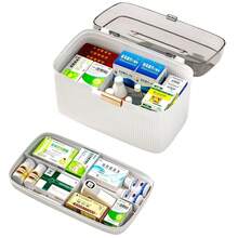 2-Tier Multifunctional Emergency First Aid Kit Organizer For Emergency Kit Bag - 白色 - 查看 1
