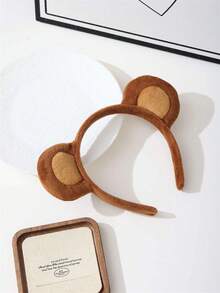 1 chiếc băng đô cài tóc hình tai khỉ dễ thương, thanh lịch dành cho nữ, phụ kiện thời trang cho kiểu tóc hàng ngày, phong cách Boho Chic, băng đô cài tóc, phụ kiện tóc cho nữ, phụ kiện làm đẹp tại nhà, phụ kiện tóc - Nhiều màu - Xem 3