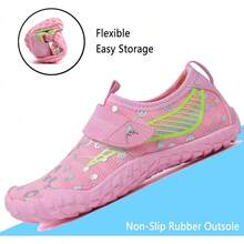 Shoes Barefoot Aqua Socks Outdoor Indoor Quick Dry Sandals Lightweight Slip On Walking Sneakers Beach Pool Swim (Little/Big) - 7-pink - 查看 2
