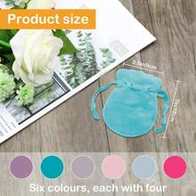 KUAOOAUK 24 Stück Samtbeutel, Bunte Schmuckbeutel mit Kordelzug, Samt Geschenkbeutel 9x12cm für Schmuck Accessoires Süßigkeiten Geschenkverpackung Geburtstage Hochzeit Party