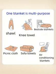 [Nueva llegada de primavera] Manta de camping con diseño estilo Ins | Almohadilla portátil cálida para picnic al aire libre | Manta para sofá o cama del hogar como telón de fondo