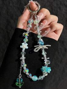 New Handmade Bead Tulip Phone Lanyard, Creative Phone Pendant Holder, Anti-Drop Anti-Scratch, Versatile Design - Multicolor - View 5