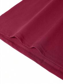 Men's Casual Heart & Letter Print Round Neck Tank Top - Burgundy - View 6