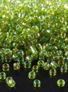 GO2CJBEADS 10 جرام جودة جيدة من حبيبات الزجاج الشفافة بقياس 2 ملم بألوان نمط لتصنيع المجوهرات