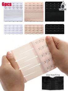 6pcs Plus 5-HookBra Extension Buckle, Bra Extender Hook, Underwear Accessory