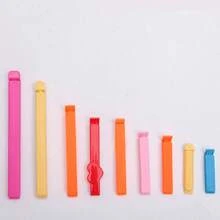 10个/套迷你便携式家用食品密封夹，颜色随机