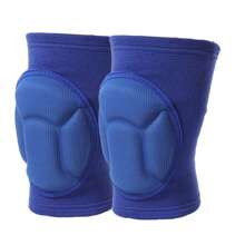 1 par de rodilleras redondas de carey negro y azul marino, protección antideslizante y con absorción de impactos para deportes, rodilleras gruesas adecuadas para hombres y mujeres, soporte ligero para fitness, deportes, baile y trabajo al aire libre