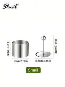 shoxil 1 件 304 不锈钢寿司和烘焙模具 - 多用途厨房工具，适用于冷盘、蛋糕和寿司制作 | 专业级，适用于家庭厨房、餐厅和面包店